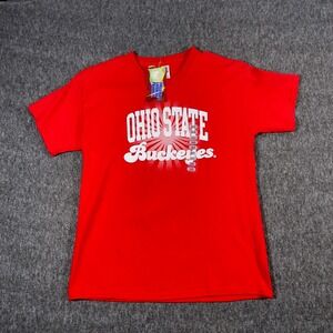 OHIO STATE BUCKEYES RED TSHIRT COLLEGIATE  LICENSED SZ YOUTH LARGE NEW WITH TAGS